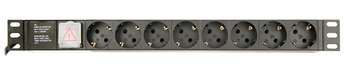 REGLETA PDU GEMBIRD 8 SCHUKO 1U 10A ENCHU C14 CABLE DE 3 M
