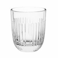 vaso de cristal transparente