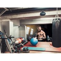 fotomural gimnasio clase cardio punch barra 350 x 250 cm