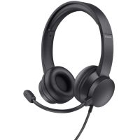 trust hs-150 auriculares alambrico de oficinacentro de llamadas 35mm para pc negro
