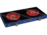 placa portatil - jata v142 vitroceramica electrica 2 zonas zona 165 cm 47 azul y negro