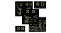 kit de pegatinas para horquilla y amortiguador fox racing shox olive drab