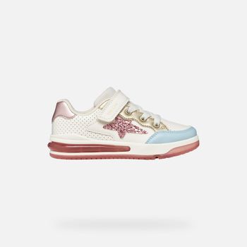 GEOX Sketlite Niña Blanco/rosa Claro