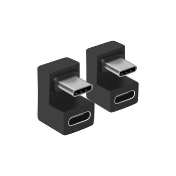 Adaptador USB-C U Plug Equip 10Gbps PD 100W 2-Pack Negro