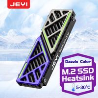 jeyi dazzcold m2 ssd disipador de calor 2280 nvme ngff radiador magnesio aleacion de aluminio pc enfriador eficiente con almohadilla termica de silicona