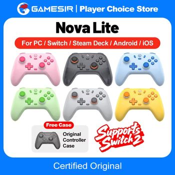 Gamesir Nova Lite Gamepads PC para Nintendo Switch 2 controlador Switch Steam Android iOS iPhone Control Hall efecto Joystick