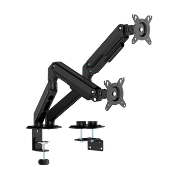 AISENS Soporte de Mesa Eco Contrapeso Giratorio e Inclinable para Monitor TV 9KG 3 Pivotes 2 Brazos de 17 32 Negro