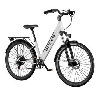 Bicicleta Eléctrica Pixar Cruiser 250w 36v 12.8ah 27.5x2 Frenos De Disco Blanco