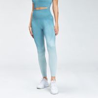 mp womens velocity seamless leggings - ocean blue - xl