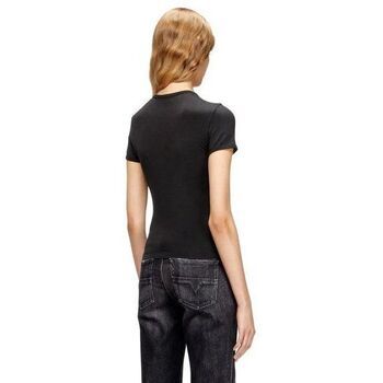 Diesel Tops y Camisetas A19917 0AHQH - T-UNCUTIESLONG-OD-900 BLACK para mujer