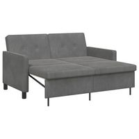 sofa cama gris oscuro tela vidaxl