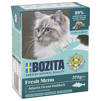 Bozita Trocitos en gelatina 12 x 370 g - Eglefino