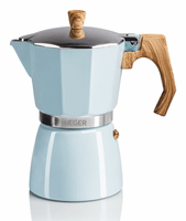 haeger cafetera italiana moka pot 6 blue