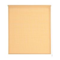 estoralis - estor enrollable translucido  estampado cocina  150 x 255 cm anchoalto tamano tela 147 x 250 cm  vichy-1 amarillo