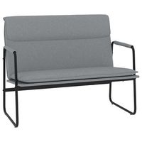 banco de tela gris claro 100x64x80 cm vidaxl