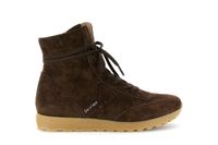 zapatillas altas con cordones de ante dark brown 36