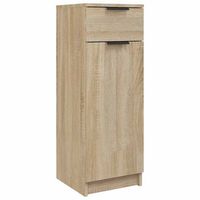 armario de bano  mueble bano madera contrachapada roble sonoma 32x34x90 cm