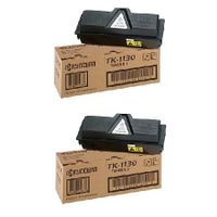 original multipack kyocera ecosys m2030dn printer toner cartridges 2 pack -tk1130ad