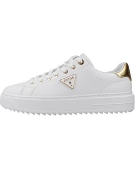 de GUESS ZAPATILLAS GUESS DENESA12 FLJD12 LEA12 BLANCAS CON DETALLES DORADOS BLANCO