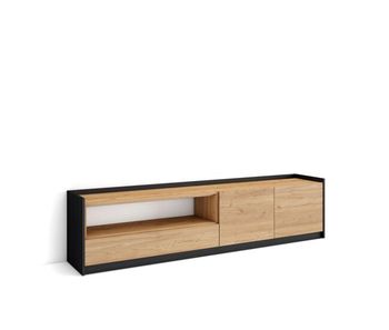 Mueble tv, televisión, muebles de salón, almacenaje, 207x37x50 cm, para tv hasta 80