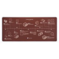 alfombrilla para raton noctua np-dm3 anniversary deskmat 900 x 400 mm marron