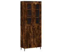 aparador alto - mueble de almacenamiento madera contrachapada roble ahumado 695x34x180 cm es1187
