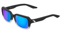 rideley 100  fade negro   blanco   lentes azul espejo