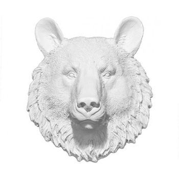 Decoracion De Pared - Cabeza Oso Blanco - Uka Blanco