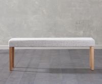 mia large grey bench