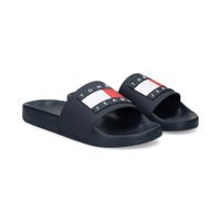 tommy hilfiger sandalias planas mujer - azul marino talla 39