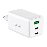 cargador de red cool gan 100w 3 puertos 2x usb-c  1x usb carga ultrarrapida