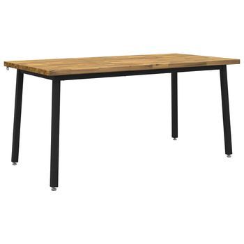 Mesa De Comedor - Mesa De Cocina Cuadrada 160 X 80 X 75 Cm Blanco
