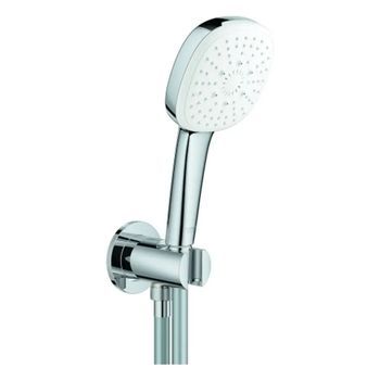Conjunto De Ducha Con Soporte Grohe Tempesta Cube 110 3 Chorros (rain, Jet, Massage) Chrome, 26910003