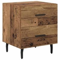 mesita de noche - mesilla de noche con cajon madera vieja 40 x 35 x 475 cm mc6510
