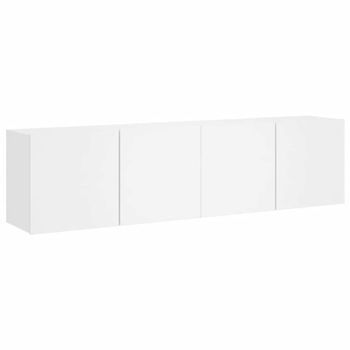Muebles Para Tv De Pared 2 Unidades Blanco 80x30x41 Cm Vidaxl