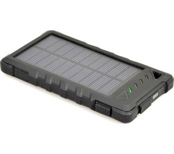 PORT DESIGNS 900114 Solar Portable Power Bank - Black, Black