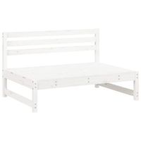 sofa central de jardin  sofa de exterior madera maciza de pino blanco 120x80 cm