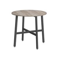 mesa de cocina redonda greige melange  negro tinta