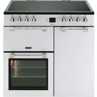 leisure cookmaster ck90c230s 90 cm electric ceramic range cooker - silver silver