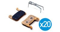 pack de 20 pares de pastillas de freno authority para shimano xtr   saint   deore lx   xt antes de 2007 y slx 2009