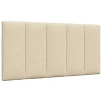 cabecero  panel de cabecera  decoracion de pared de cama acolchado tela crema 100 cm cfw164937