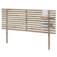 dhome cabecero con estantes de madera reciclada dm colgante pared estilo palet japones con patas 145x46cm cama vintage nordico 145cm roble