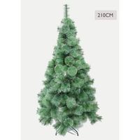 arbol de navidad con agujas de pino blanco planta artificial de alta gama 210cm