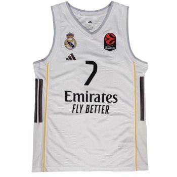 Camiseta Facundo Campazzo Real Madrid Baloncesto Primera Equipación Adidas 2025-26 blanca