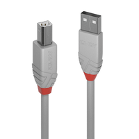 5m usb 20 type a to b cable anthra line