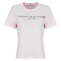 tommy hilfiger camiseta reg corp logo c-nk ss para mujer