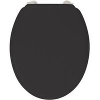 asiento de inodoro duplo negro - polvo de bambu