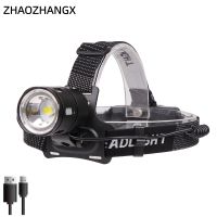 linterna frontal zhaozhangx xhp50  xpl v6 para exteriores luz potente carga usb zoom con aleacion de aluminio