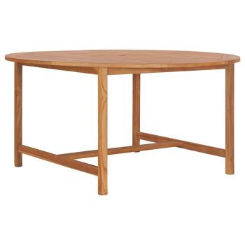 Mesa De Jardín | Mesa De Exterior De Madera De Teca Maciza 150x76 Cm