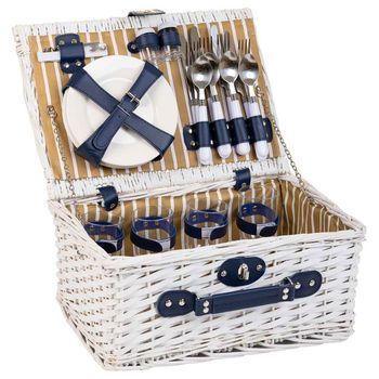 Cesta De Picnic 4 Servicios Marron